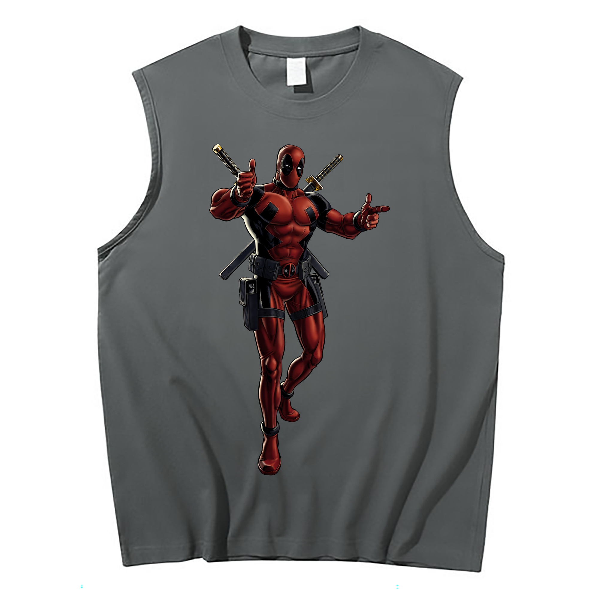 （画像用） Deadpool デッドプール コットン100％タンクトップ（フロントプリント）